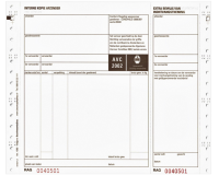 Lettre de voiture IEZZY BVA 1562 240x200mm quadruple 100 pièces