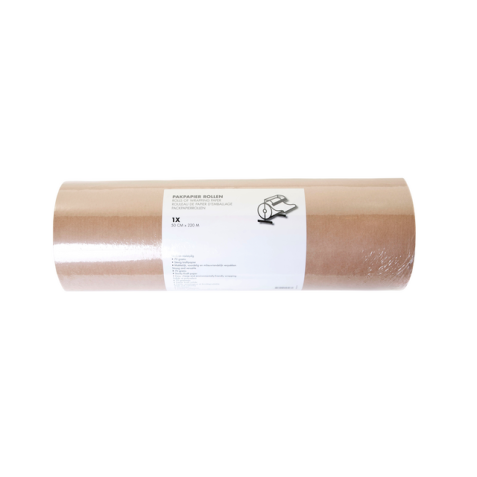 Papier d'emballage IEZZY 50cmx220m 70g kraft brun