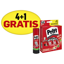 Lijmstift Pritt 43gr promopack 4+1 gratis