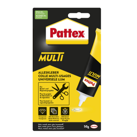 Colle multi-usages Pattex Multi tube 50g blister