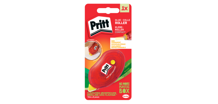 Roller de colle Pritt Compact non-permanent 10m blister