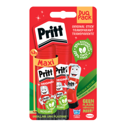 Bâton de colle Pritt 43g blister 2 pièces