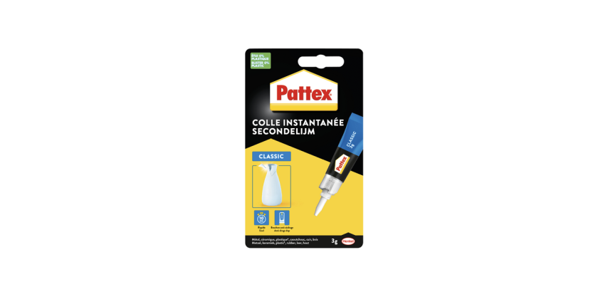 Colle instantanée Pattex Classic tube 3g blister