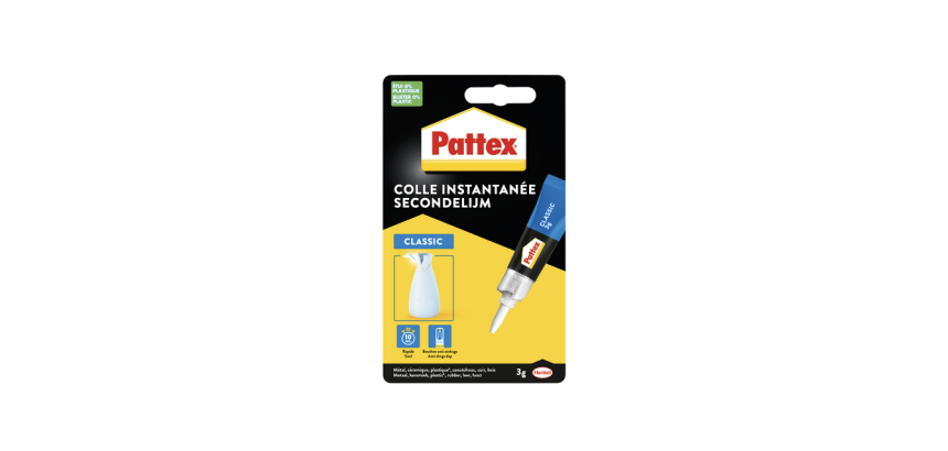 Colle instantanée Pattex Classic tube 3g blister