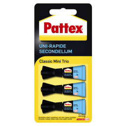 Colle seconde Pattex Classic mini trio tube 3x1g blister