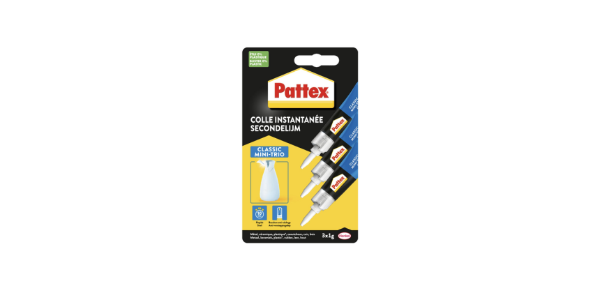 Pattex Classic Fast Glue Mini Trio Tube 3x1g Blister