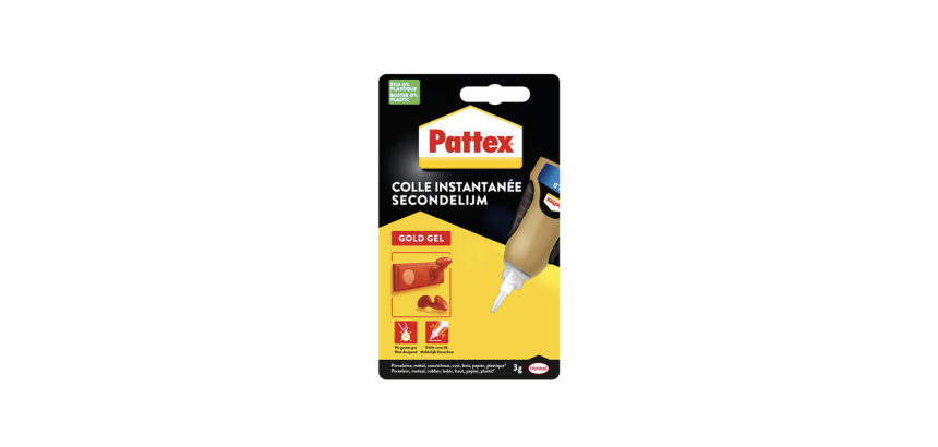 Colle seconde Pattex Gold Gel tube 3g blister