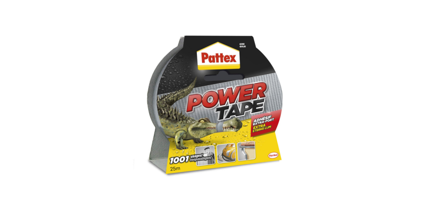 Repair adhesive Power Tape Pattex - Roll of 50 mm x 25 m, grey