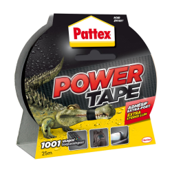 Repair adhesive Power Tape Pattex - Roll of 50 mm x 25 m, black.