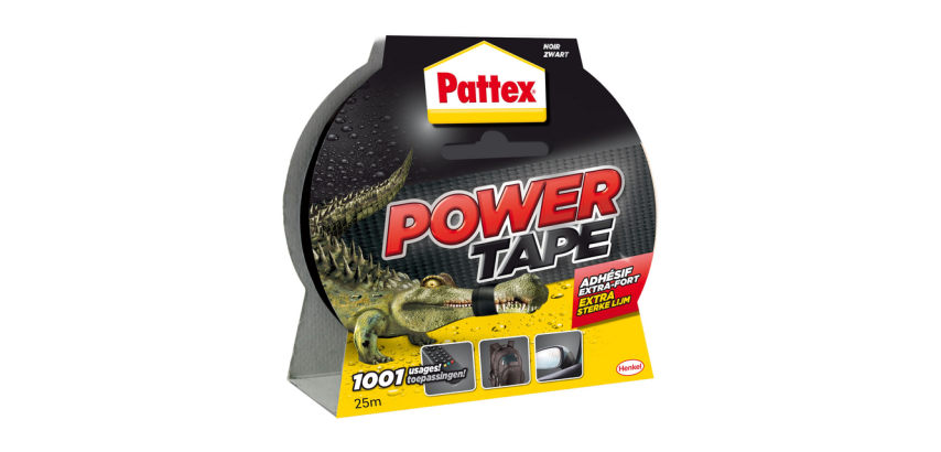 Klebeband zur Reparatur Power Tape Pattex - Rolle von 50 mm x 25 m, schwarz
