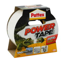 Ruban adhésif Pattex Power Tape 50mmx10m blanc