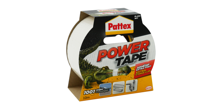 Ruban adhésif Pattex Power Tape 50mmx10m blanc
