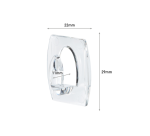 Command Mini Adhesive Hook with Transparent Mounting Strip 6 Pieces