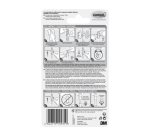 White oval Command plastic hook with adhesive strip