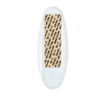 White oval Command plastic hook with adhesive strip