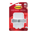 Bezemhouder Command inclusief bevestigingsstrip wit