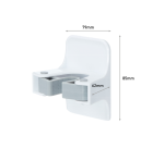 Bezemhouder Command inclusief bevestigingsstrip wit