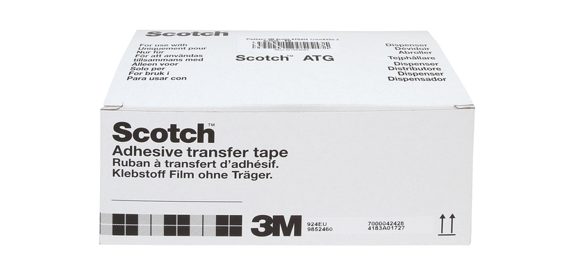 Plakband Scotch ATG924 dubbelzijdig 12mmx33m