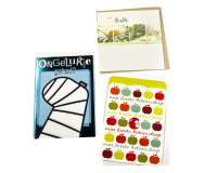 Carte de voeux Paperclip set recharge prompt rétablissement 12 cartes