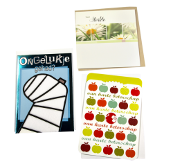 Carte de voeux Paperclip set recharge prompt rétablissement 12 cartes