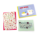 Carte de voeux Paperclip set recharge anglais 6 cartes