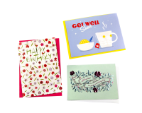 Carte de voeux Paperclip set recharge anglais 6 cartes