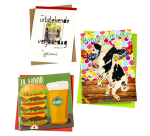 Glückwunschkarte Paperclip Geburtstag Humor 12 Karten