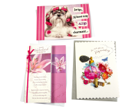 Carte de voeux Paperclip set recharge anniversaire femme 6 cartes