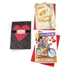 Greeting card Paperclip refill set married 6 cards