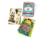 Carte de voeux Paperclip set recharge anniversaire 12 cartes