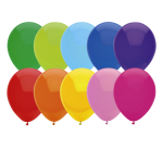Ballon Haza uni 30cm 10 pièces assorti