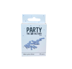 Epingle à linge Haza Mini sachet 20 pièces bleu