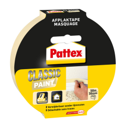 Ruban de masquage Pattex Classic 30mmx50m crème