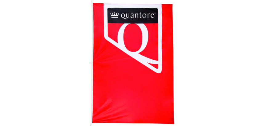 Quantore logo flag 150x225cm