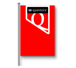 Drapeau logo Quantore 150x225cm