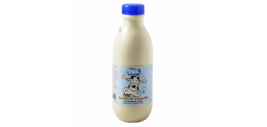 Lait Inex demi-écrémé 1 L - Carton de 12