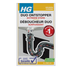 Déboucheur canalisation HG Duo 2x 500ml