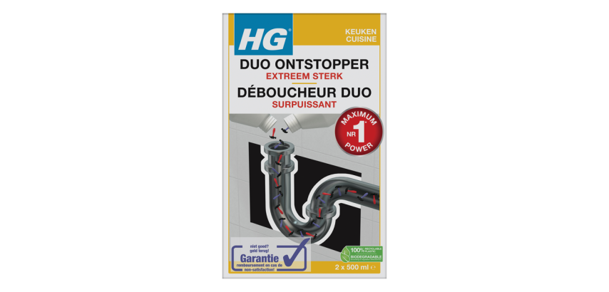 HG Kitchen Drain Unclogger Duo 2x 500ml