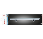 Tablette tesa® Smooz verre métal chromé brillant autocollant