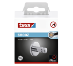 Crochet serviette tesa® Smooz métal chromé brillant autocollant