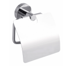 Dérouleur papier toilette tesa® Smooz métal chromé brillant avec couvercle