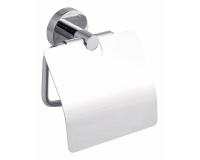 Dérouleur papier toilette tesa® Smooz métal chromé brillant avec couvercle