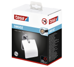 Dérouleur papier toilette tesa® Smooz métal chromé brillant avec couvercle