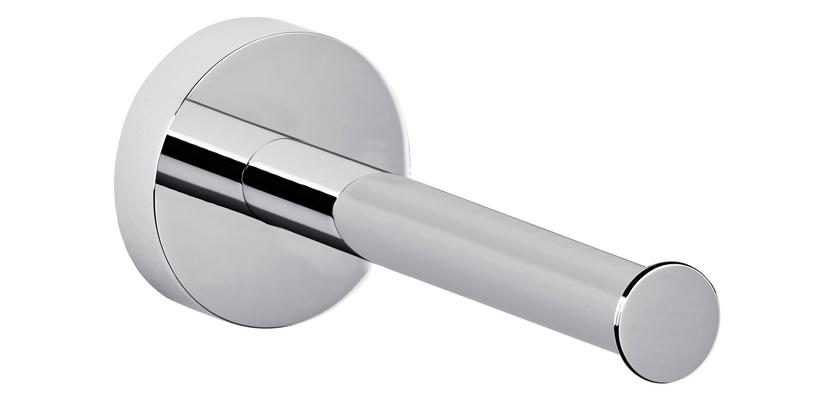 tesa® Smooz Toilet Paper Holder Shiny Chrome Metal Self-Adhesive