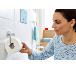 Toilet paper holder with adhesive Tesa, chrome