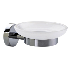 Porte-savon tesa® Smooz chrome brillant/verre