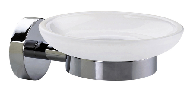 Zeephouder tesa® Smooz hoogglans verchroomd metaal zelfklevend