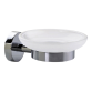 Porte-savon tesa® Smooz chrome brillant/verre