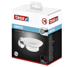 Zeephouder tesa® Smooz hoogglans verchroomd metaal zelfklevend