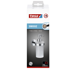 Distributeur pompe savon tesa® Smooz métal chromé brillant autocollant